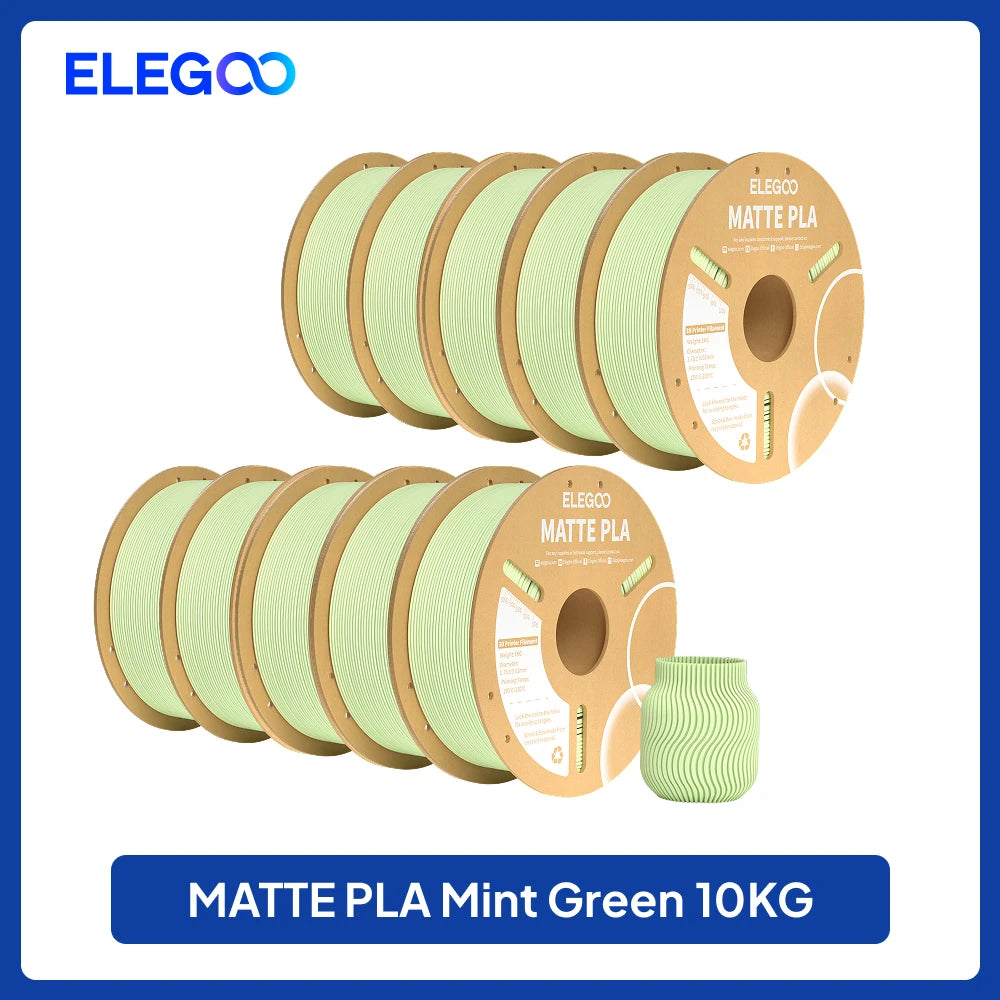 ELEGOO Matte Filament PLA 1KG for FDM 3D Printer PLA Elegoo 3D Printer Filament Dimensional Accuracy +/- 0.02mm