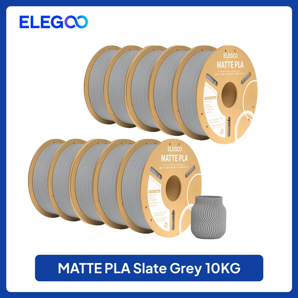 ELEGOO Matte Filament PLA 1KG for FDM 3D Printer PLA Elegoo 3D Printer Filament Dimensional Accuracy +/- 0.02mm
