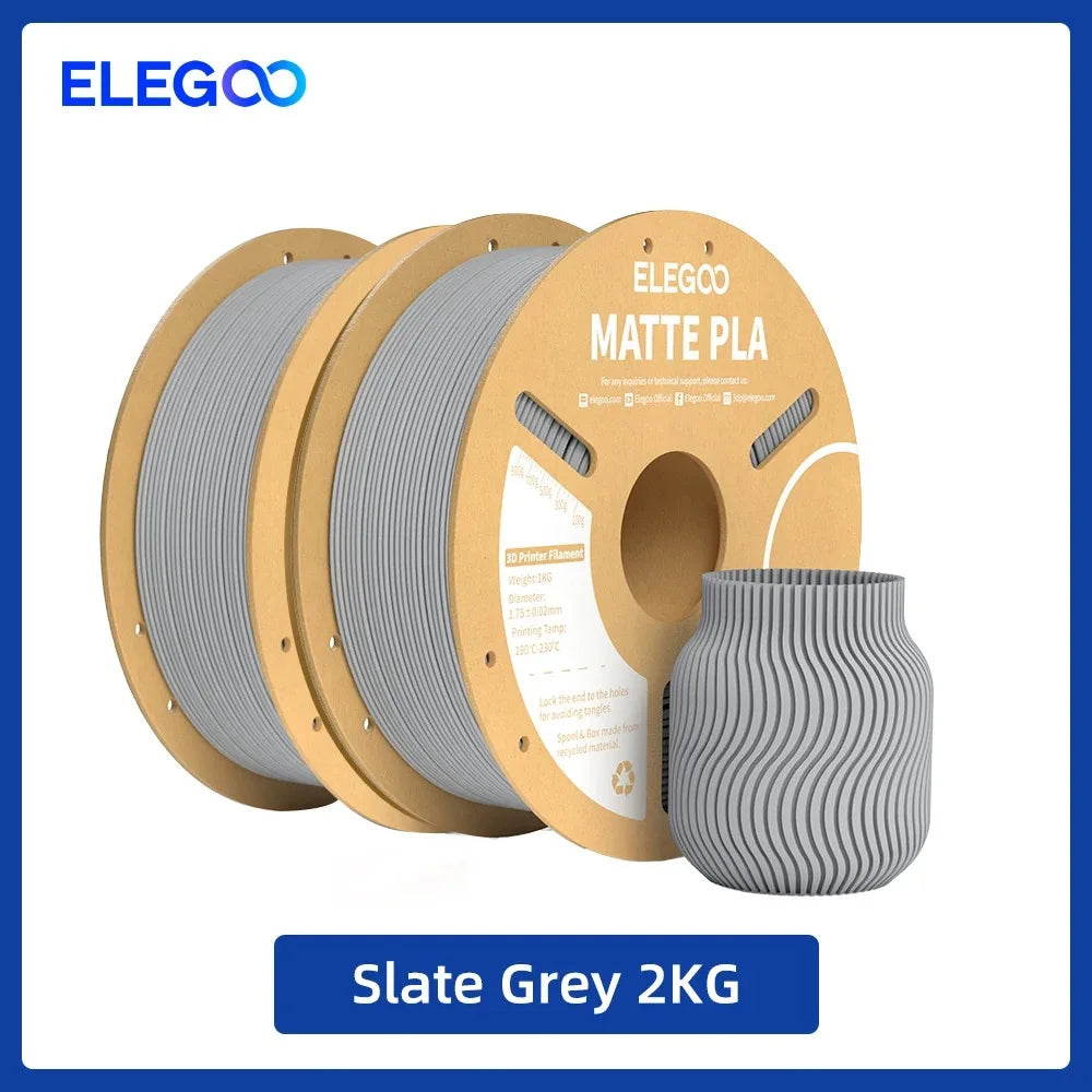 ELEGOO Matte Filament PLA 1KG for FDM 3D Printer PLA Elegoo 3D Printer Filament Dimensional Accuracy +/- 0.02mm
