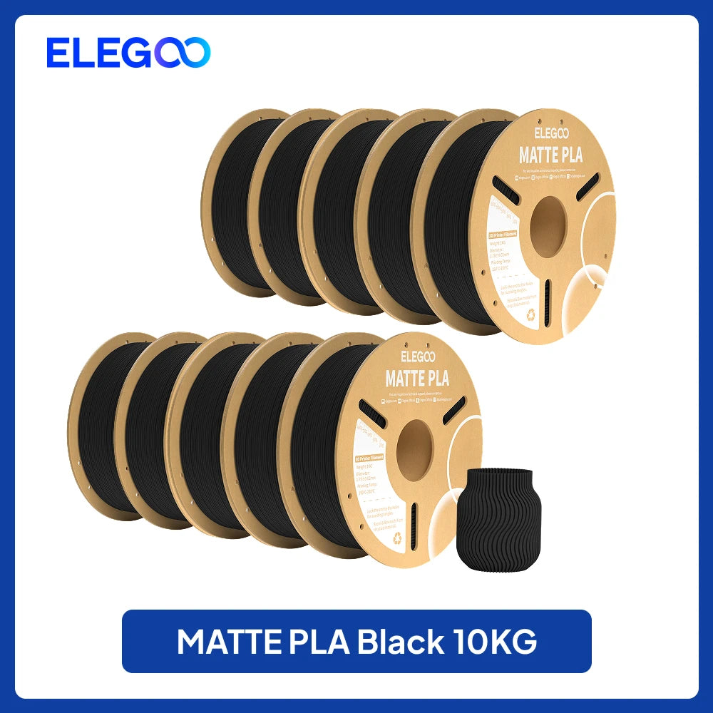 ELEGOO Matte Filament PLA 1KG for FDM 3D Printer PLA Elegoo 3D Printer Filament Dimensional Accuracy +/- 0.02mm