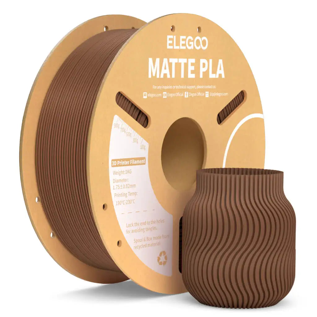 ELEGOO Matte Filament PLA 1KG for FDM 3D Printer PLA Elegoo 3D Printer Filament Dimensional Accuracy +/- 0.02mm