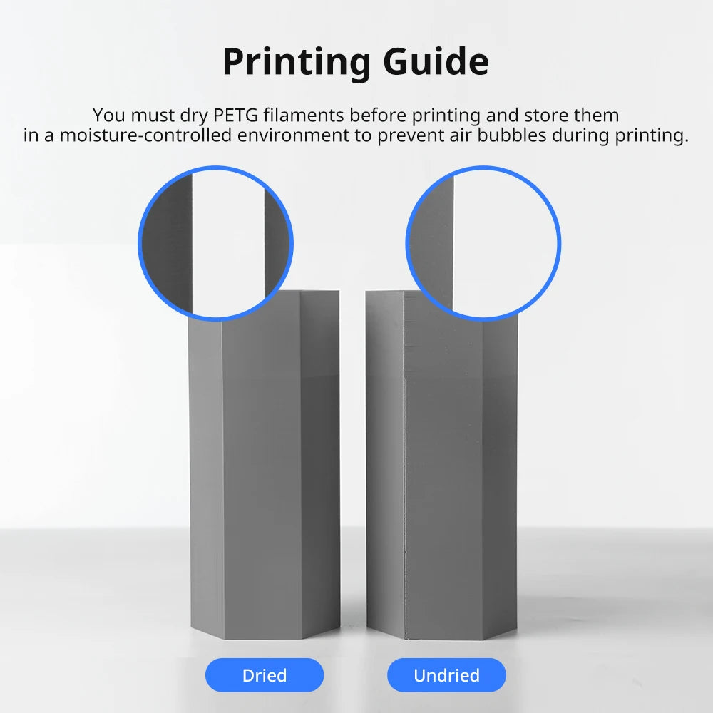 ANYCUBIC Filament PETG 3D Printer Filament 1kg/Roll Multicolor 1.75mm Plastic 3D Printing For Kobra 3 Combo S1C for 3D Printer