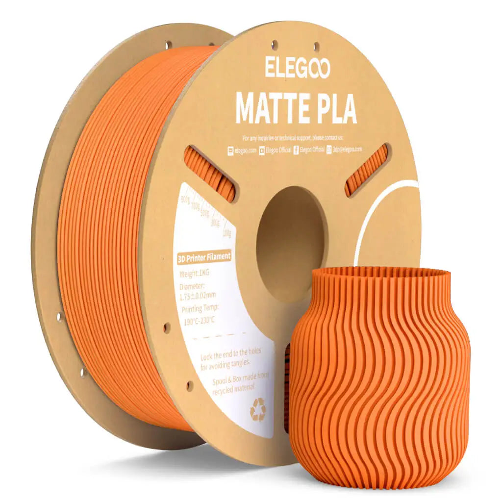 ELEGOO Matte Filament PLA 1KG for FDM 3D Printer PLA Elegoo 3D Printer Filament Dimensional Accuracy +/- 0.02mm
