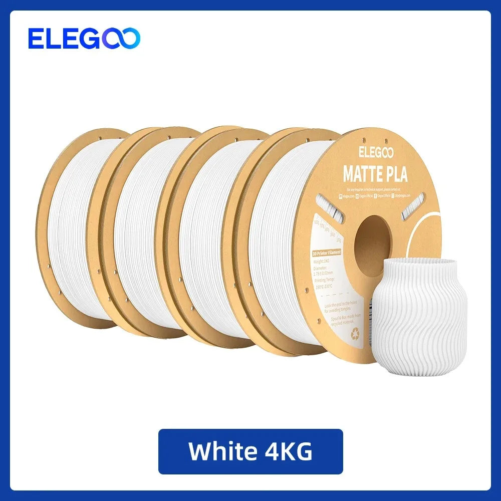 ELEGOO Matte Filament PLA 1KG for FDM 3D Printer PLA Elegoo 3D Printer Filament Dimensional Accuracy +/- 0.02mm