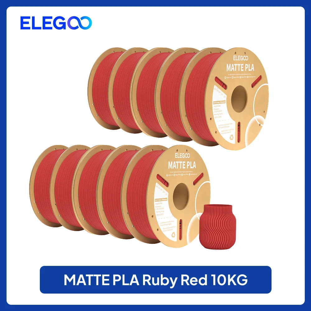 ELEGOO Matte Filament PLA 1KG for FDM 3D Printer PLA Elegoo 3D Printer Filament Dimensional Accuracy +/- 0.02mm