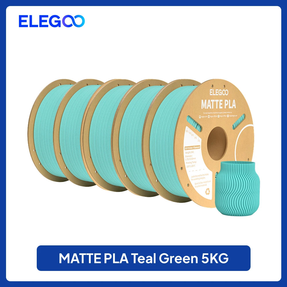 ELEGOO Matte Filament PLA 1KG for FDM 3D Printer PLA Elegoo 3D Printer Filament Dimensional Accuracy +/- 0.02mm