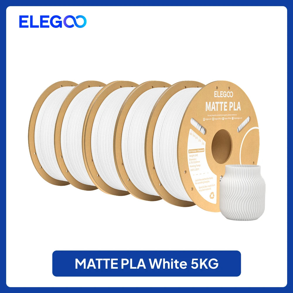 ELEGOO Matte Filament PLA 1KG for FDM 3D Printer PLA Elegoo 3D Printer Filament Dimensional Accuracy +/- 0.02mm