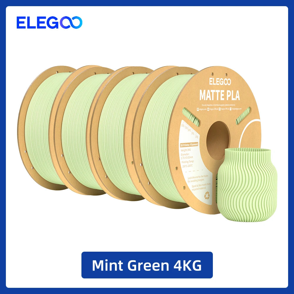 ELEGOO Matte Filament PLA 1KG for FDM 3D Printer PLA Elegoo 3D Printer Filament Dimensional Accuracy +/- 0.02mm