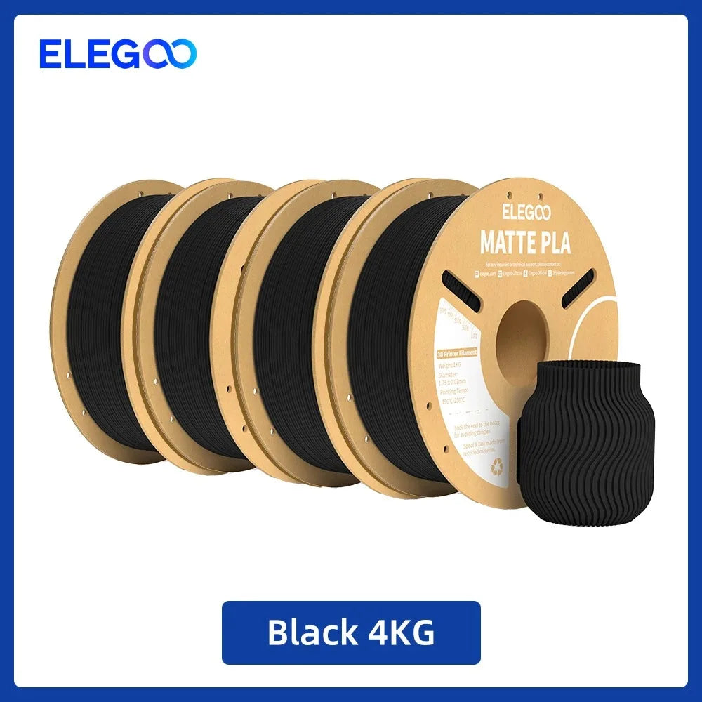 ELEGOO Matte Filament PLA 1KG for FDM 3D Printer PLA Elegoo 3D Printer Filament Dimensional Accuracy +/- 0.02mm
