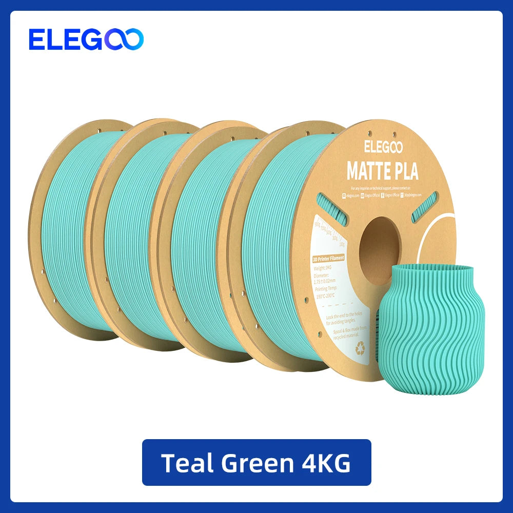 ELEGOO Matte Filament PLA 1KG for FDM 3D Printer PLA Elegoo 3D Printer Filament Dimensional Accuracy +/- 0.02mm