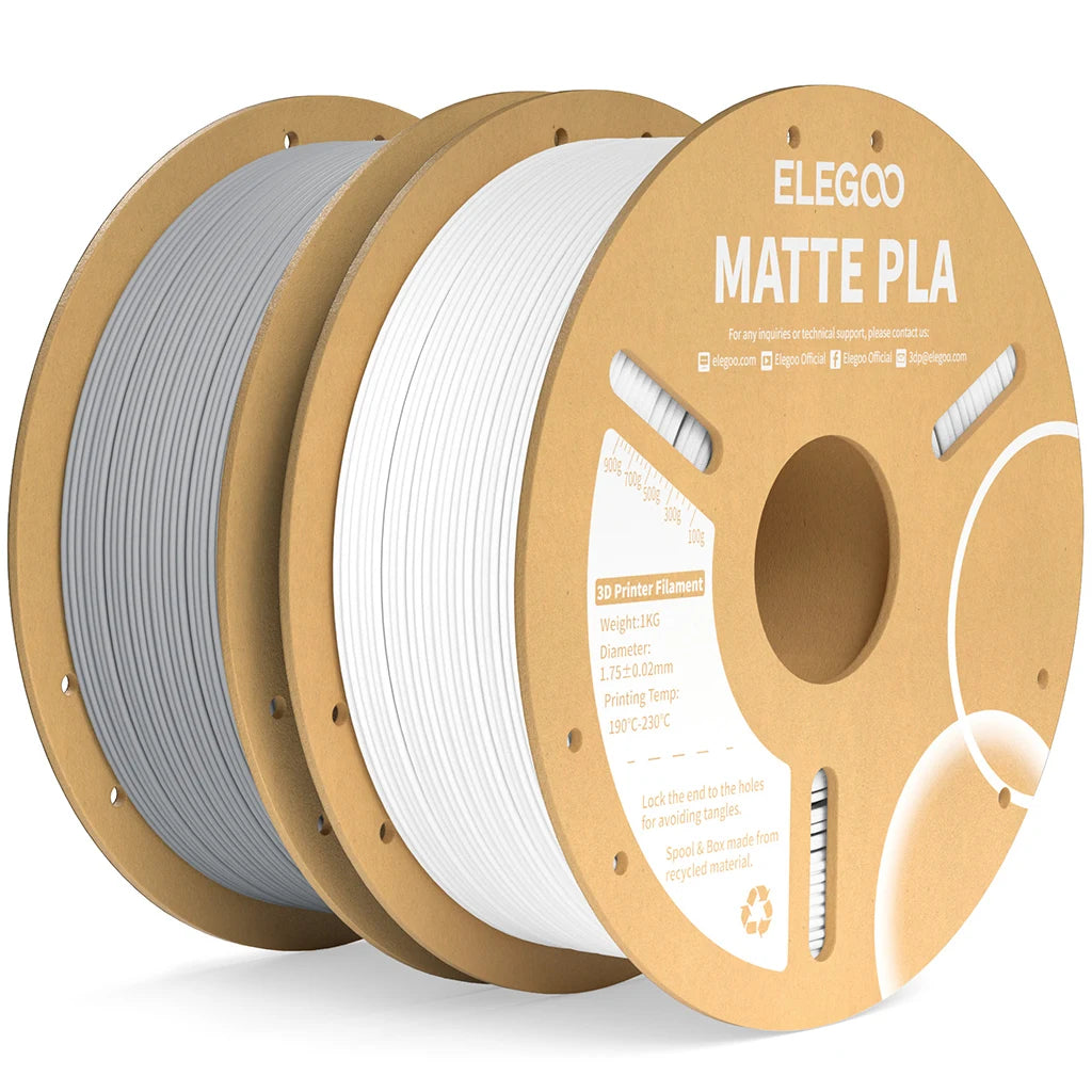 ELEGOO Matte Filament PLA 1KG for FDM 3D Printer PLA Elegoo 3D Printer Filament Dimensional Accuracy +/- 0.02mm
