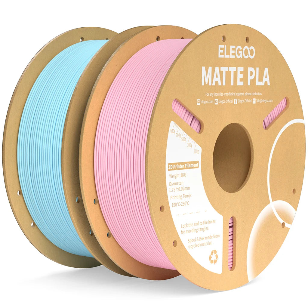 ELEGOO Matte Filament PLA 1KG for FDM 3D Printer PLA Elegoo 3D Printer Filament Dimensional Accuracy +/- 0.02mm
